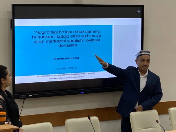 Nogironligi bo‘lgan shaxslarning huquqlarini tadqiq etish va himoya qilish markazini yaratish